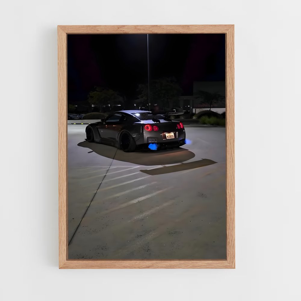 Poster élégance Gt-r r – affiche Nissan (vue 4)